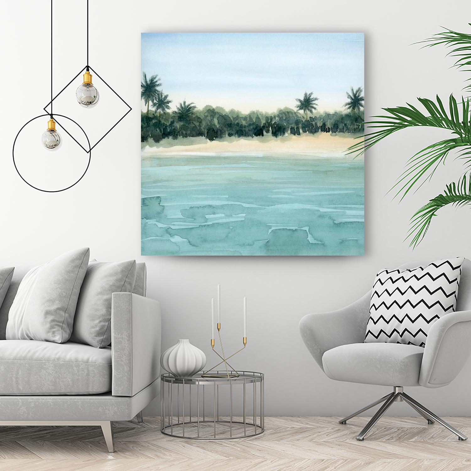 Paradis I by Grace Popp on GIANT ART - green landscapes & seascapes summer