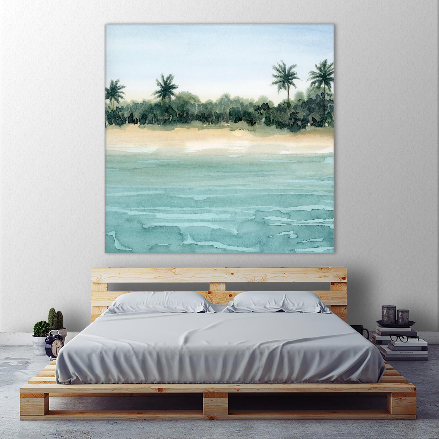 Paradis II by Grace Popp on GIANT ART - beige landscapes & seascapes beach