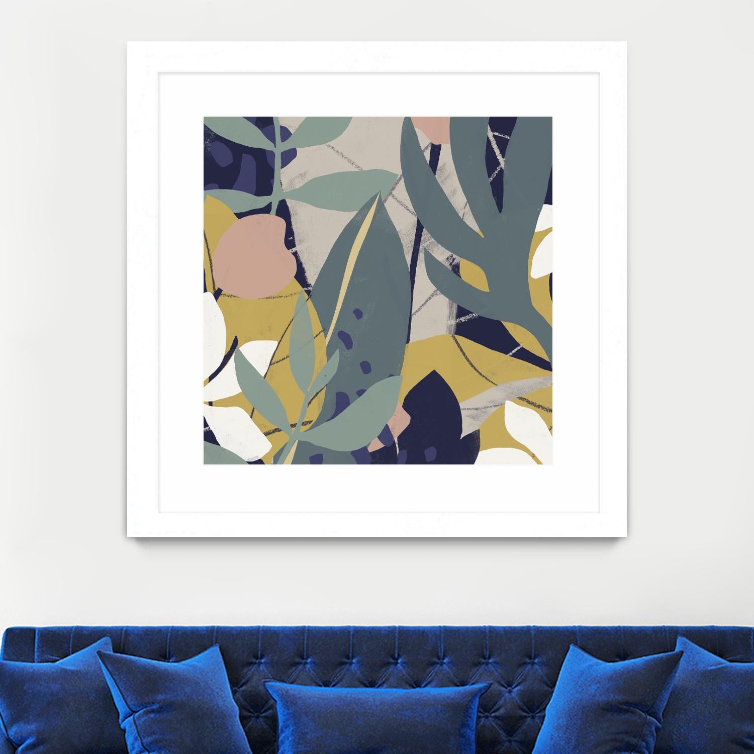 Tropical Attraction II by June Vess on GIANT ART - green coastal & tropical abstract