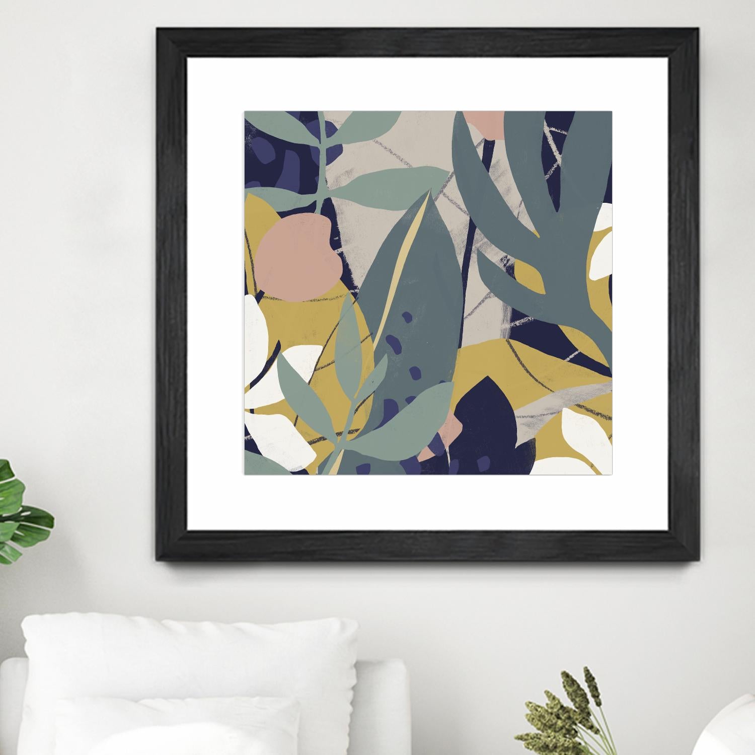 Tropical Attraction II by June Vess on GIANT ART - green coastal & tropical abstract