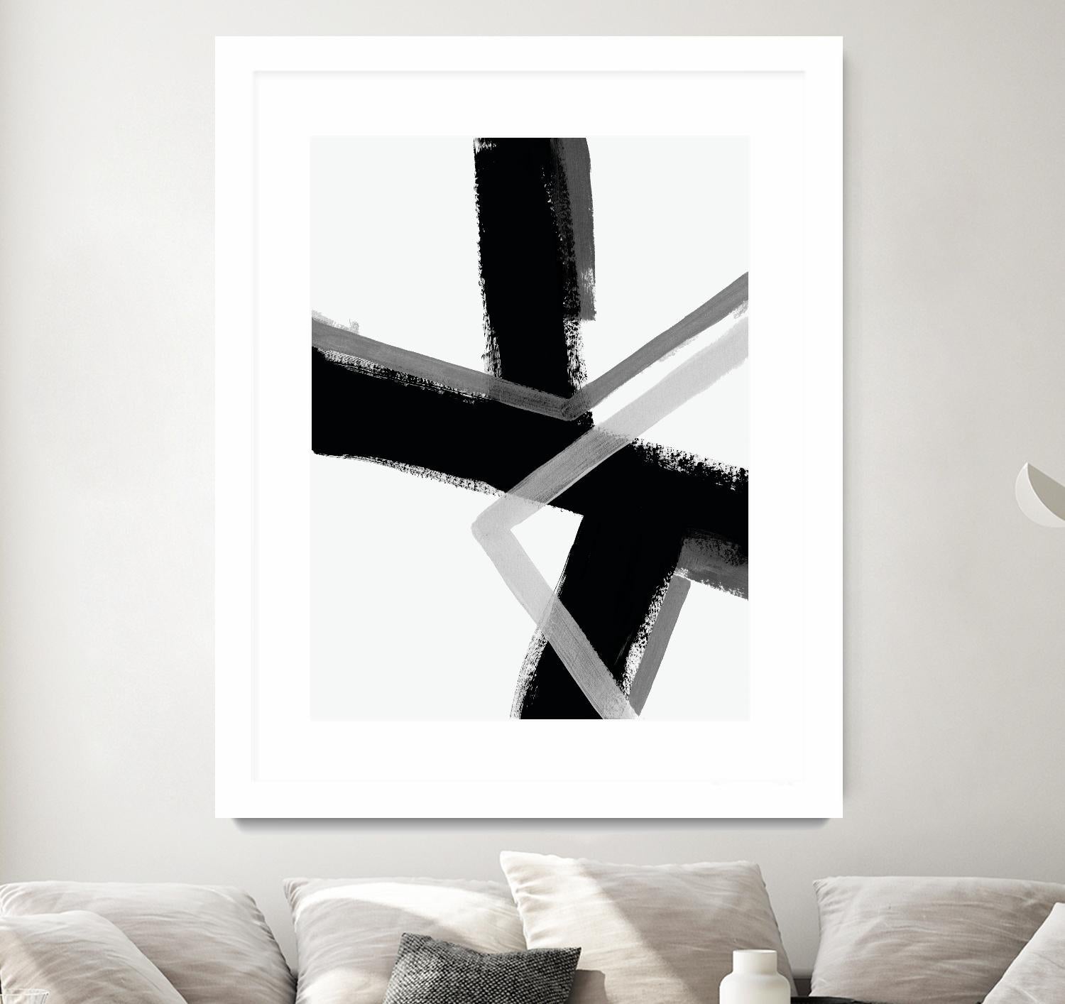 Angular Pulse IV by June Vess on GIANT ART - white abstract abstract