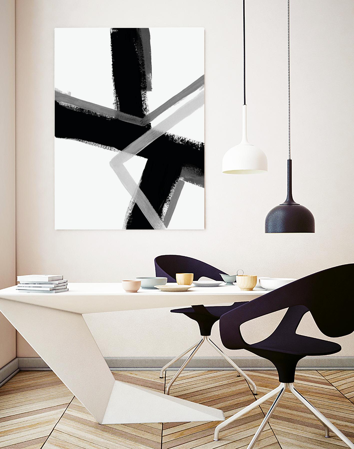 Angular Pulse IV by June Vess on GIANT ART - white abstract abstract