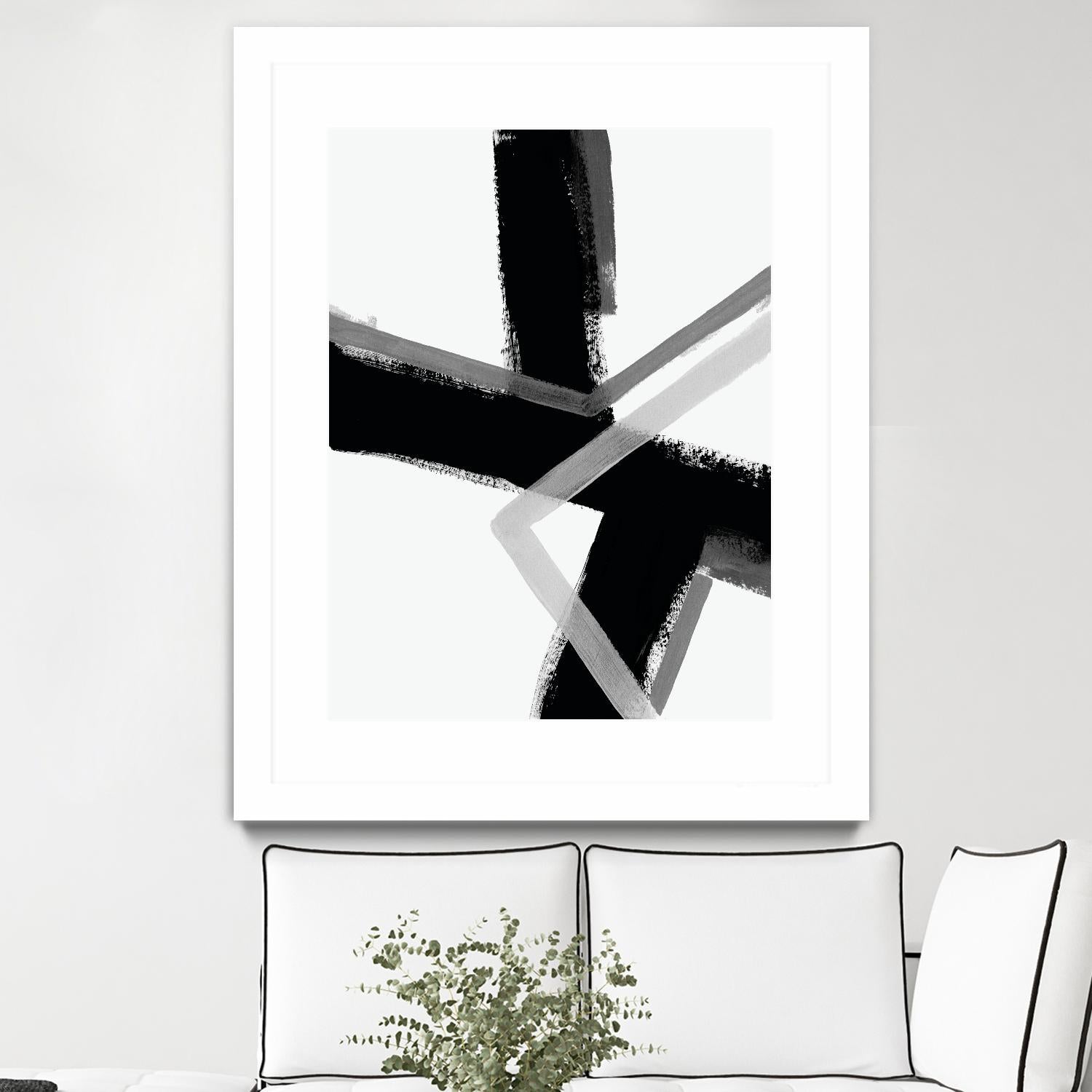 Angular Pulse IV by June Vess on GIANT ART - white abstract abstract