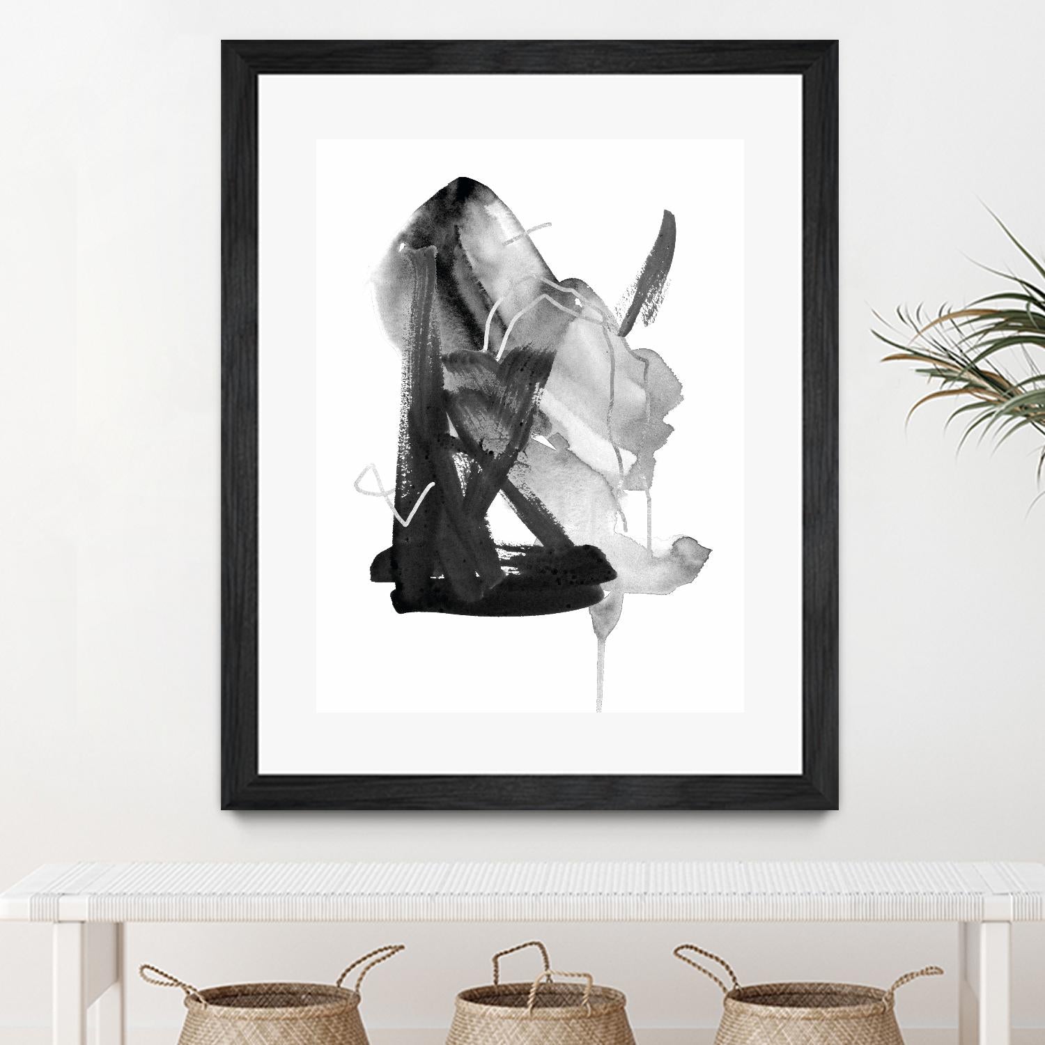 Black & Grey Collide II by Melissa Wang on GIANT ART - grey abstract abstract