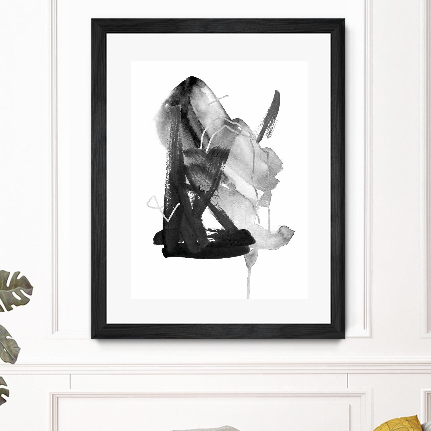 Black & Grey Collide II by Melissa Wang on GIANT ART - grey abstract abstract