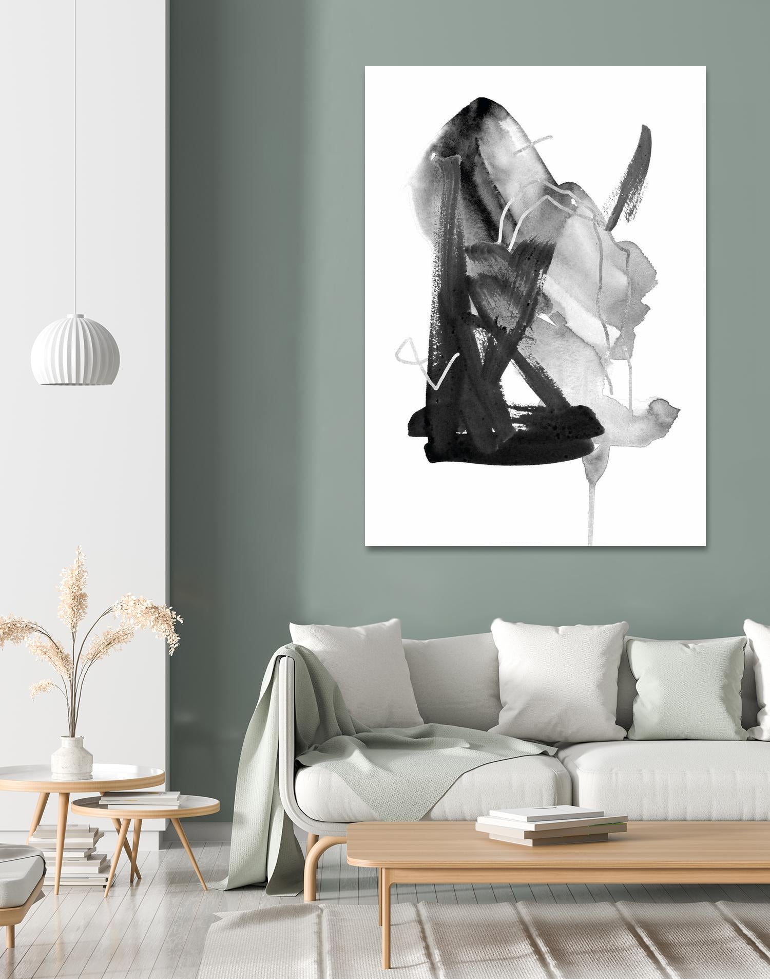 Black & Grey Collide II by Melissa Wang on GIANT ART - grey abstract abstract