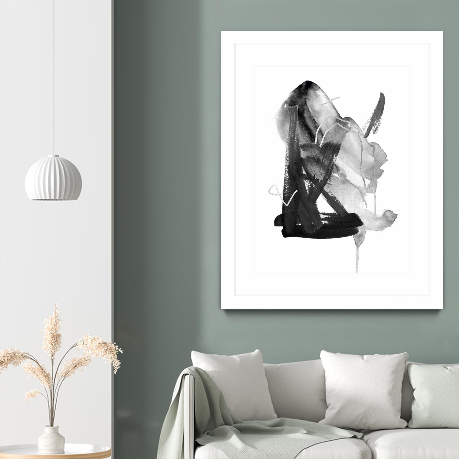 Black & Grey Collide II by Melissa Wang on GIANT ART - grey abstract abstract