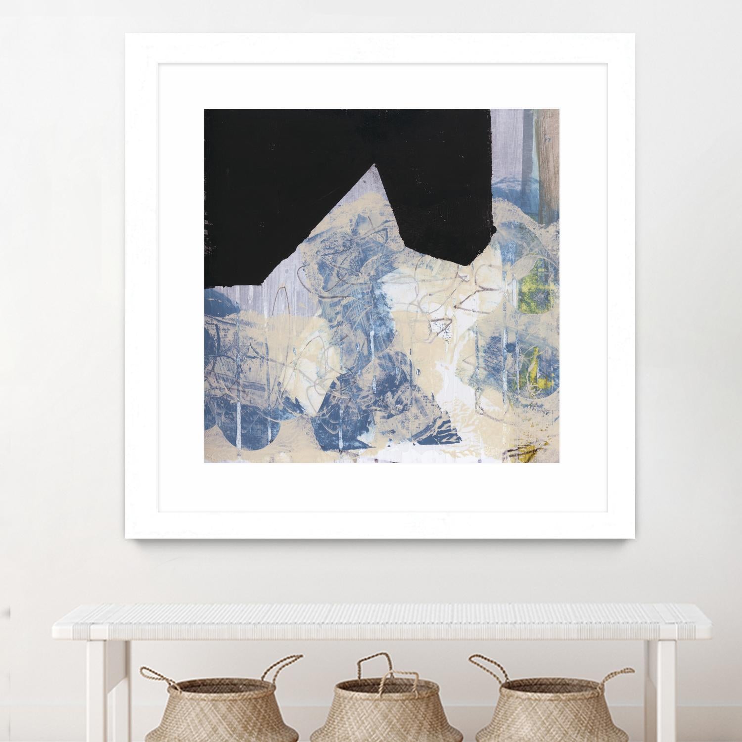 Blue & Black II by Bellissimo Art on GIANT ART - beige abstract abstract