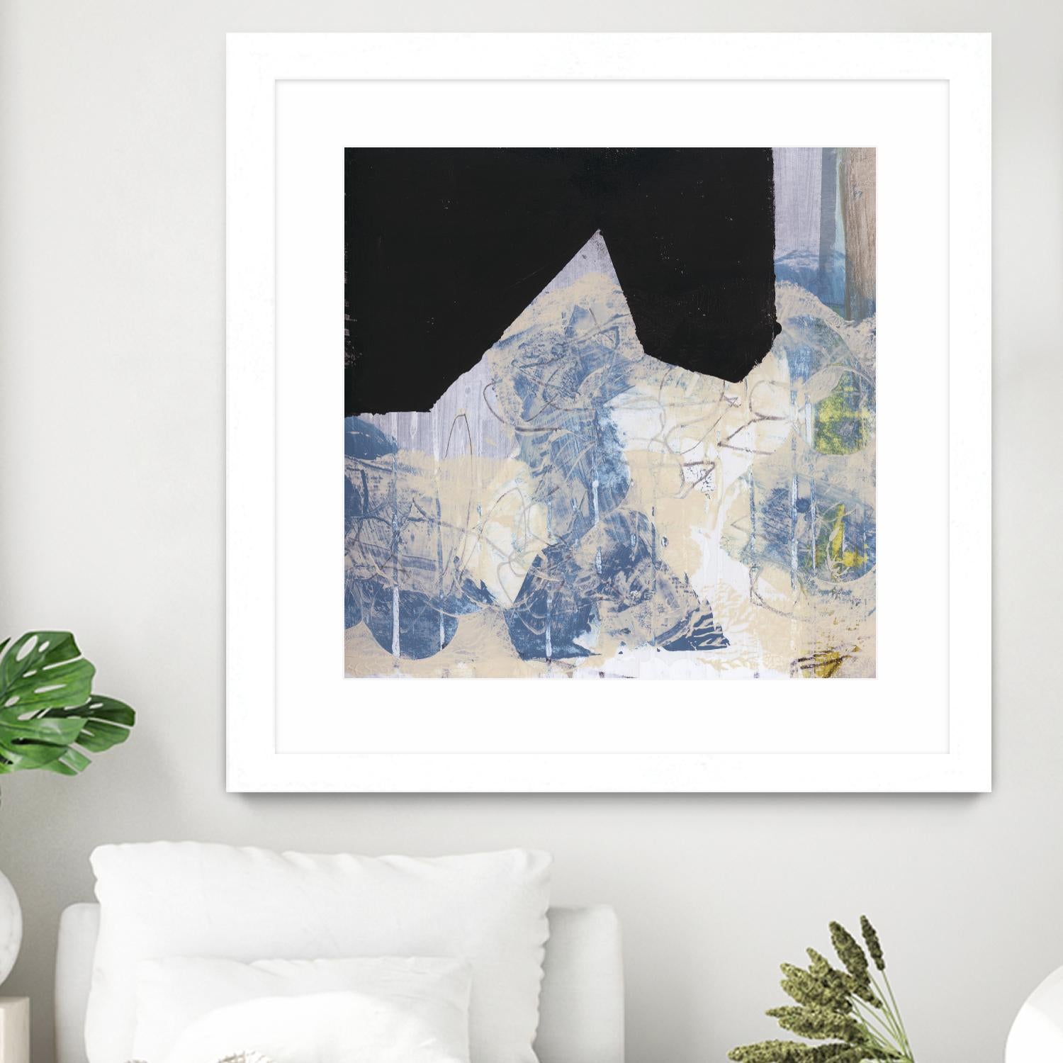 Blue & Black II by Bellissimo Art on GIANT ART - beige abstract abstract