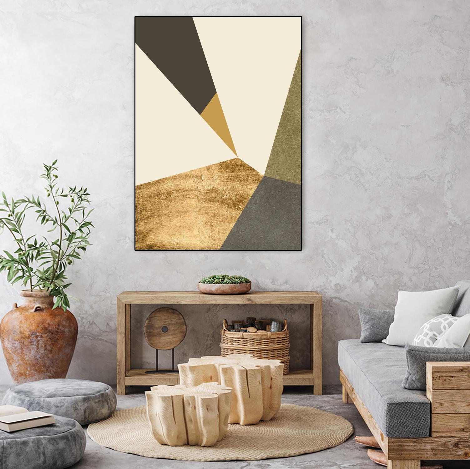 Clovis I by Jacob Green on GIANT ART - gold abstract abstract