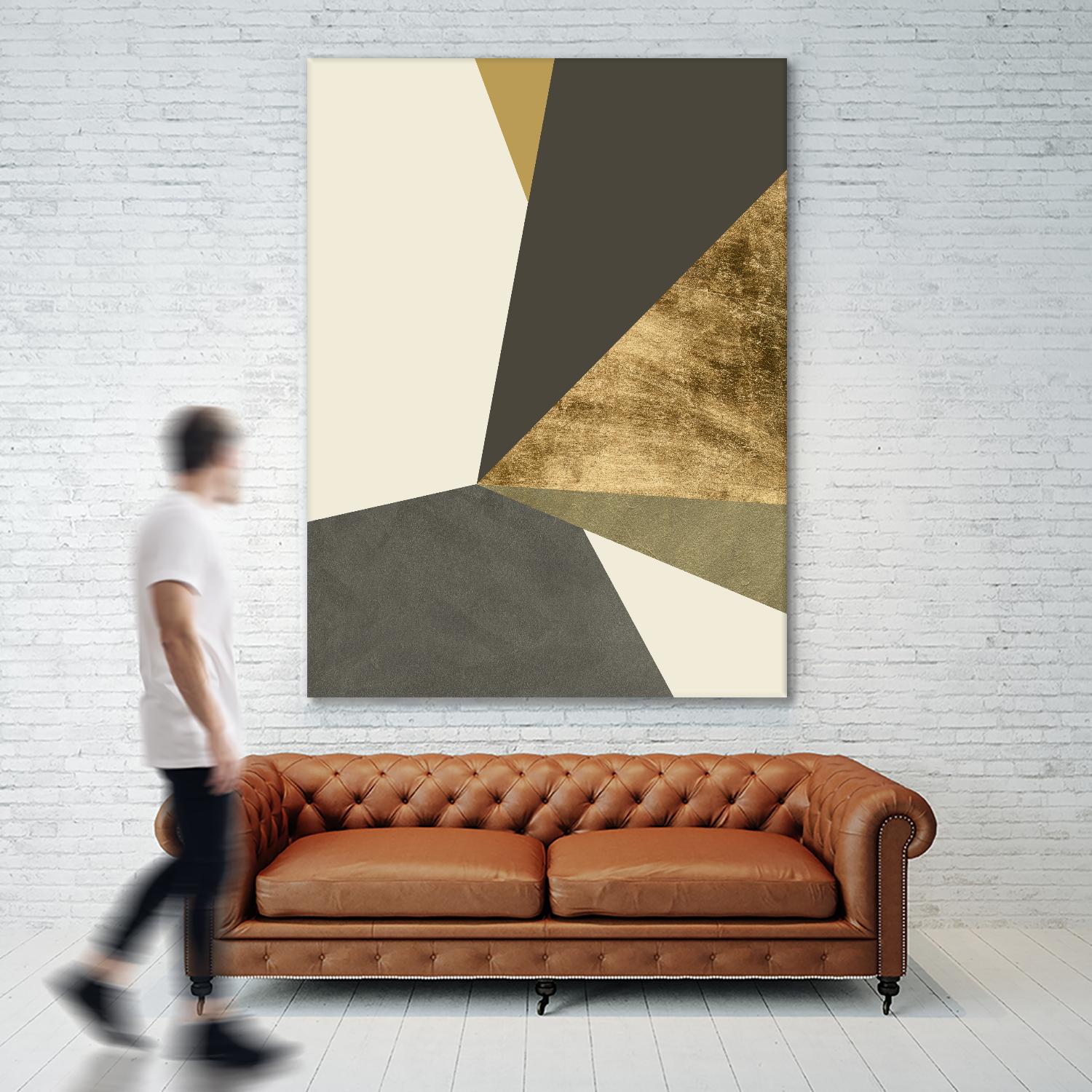 Clovis II by Jacob Green on GIANT ART - gold abstract abstract