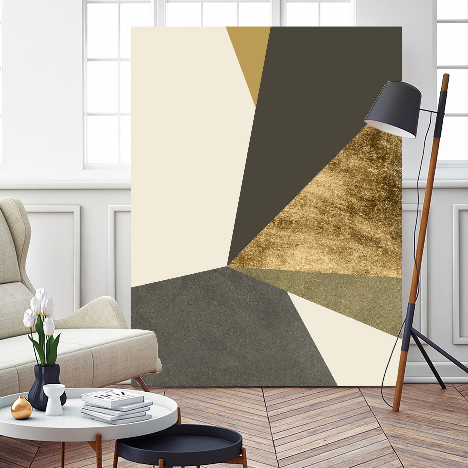 Clovis II by Jacob Green on GIANT ART - gold abstract abstract