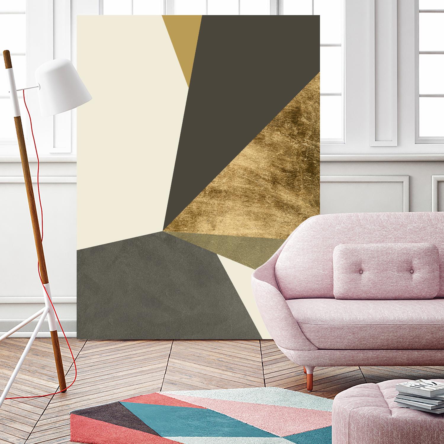 Clovis II by Jacob Green on GIANT ART - gold abstract abstract