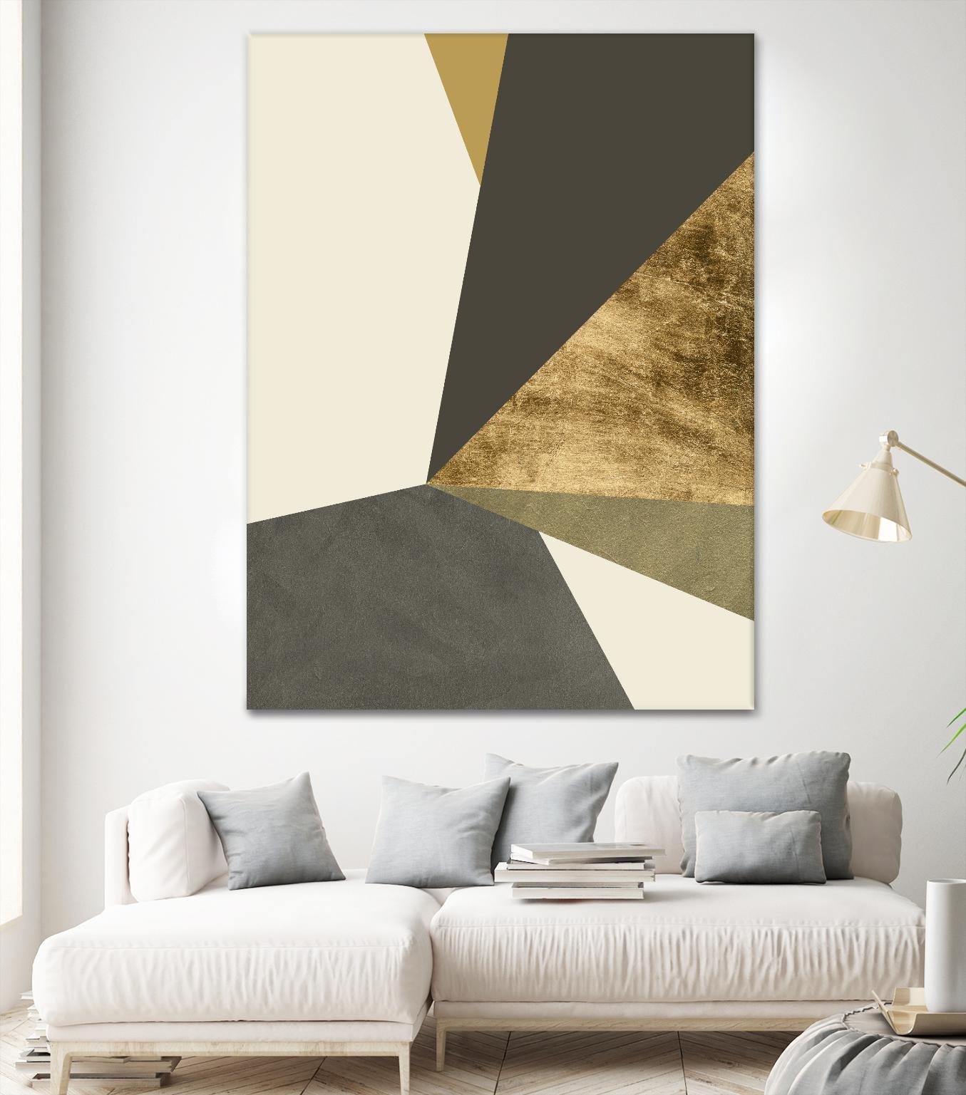 Clovis II by Jacob Green on GIANT ART - gold abstract abstract