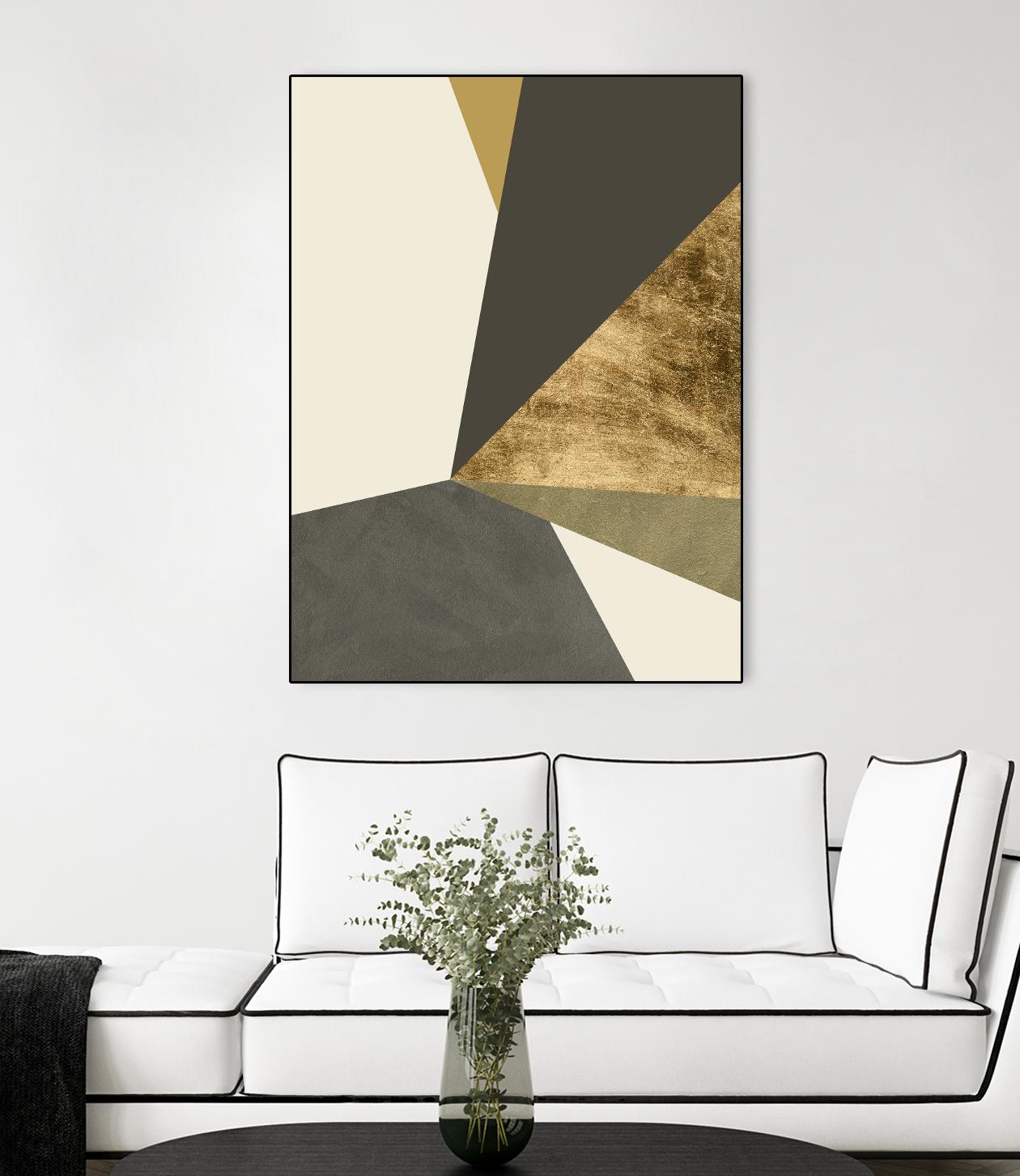 Clovis II by Jacob Green on GIANT ART - gold abstract abstract