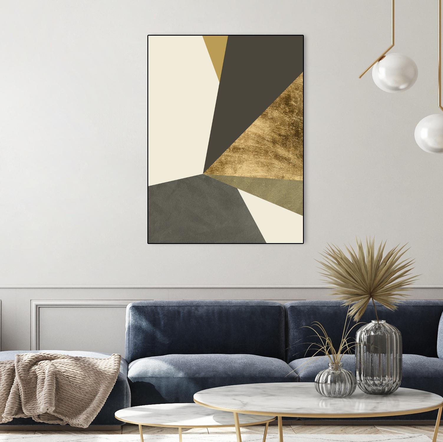 Clovis II by Jacob Green on GIANT ART - gold abstract abstract