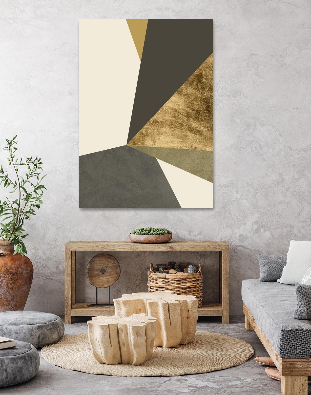 Clovis II by Jacob Green on GIANT ART - gold abstract abstract