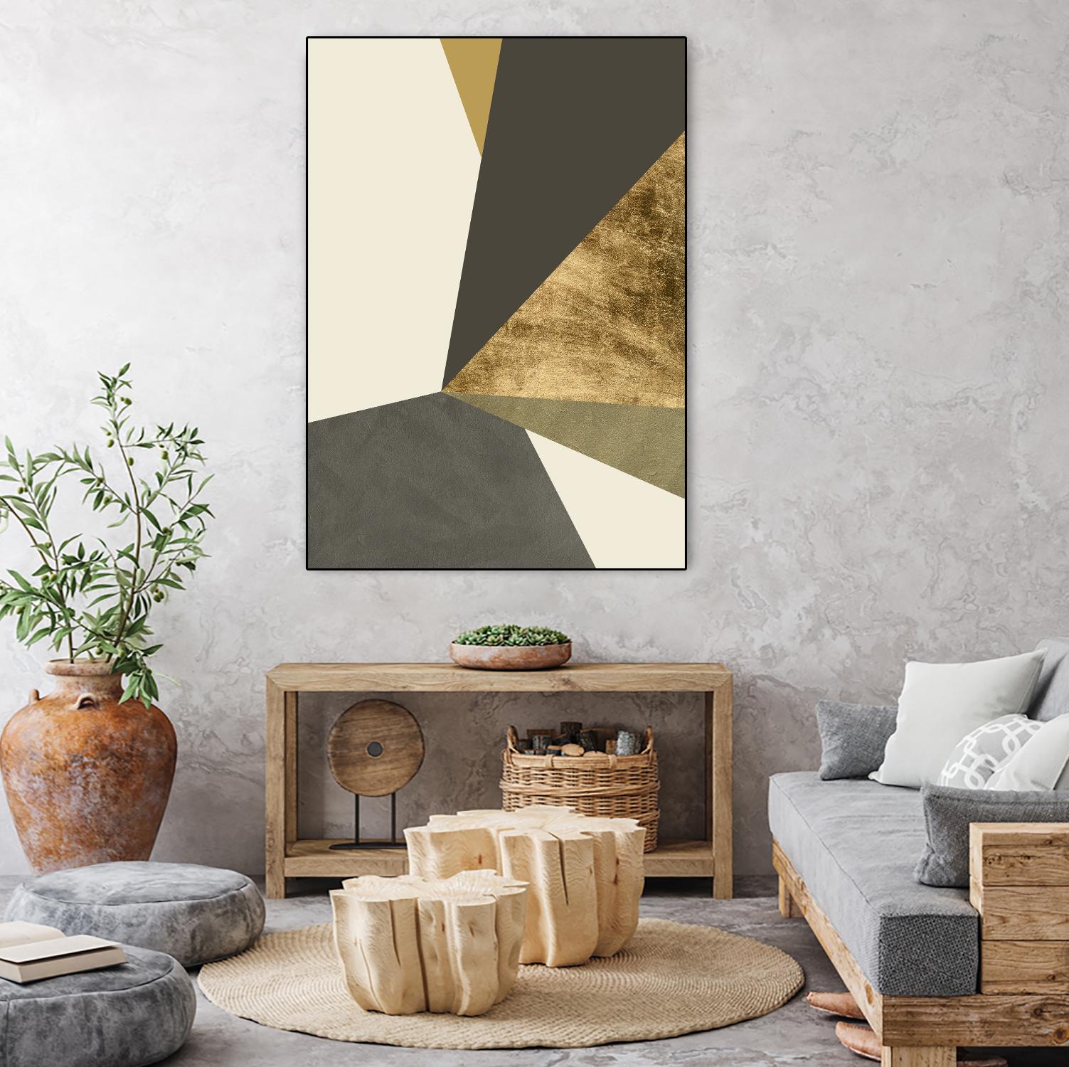 Clovis II by Jacob Green on GIANT ART - gold abstract abstract