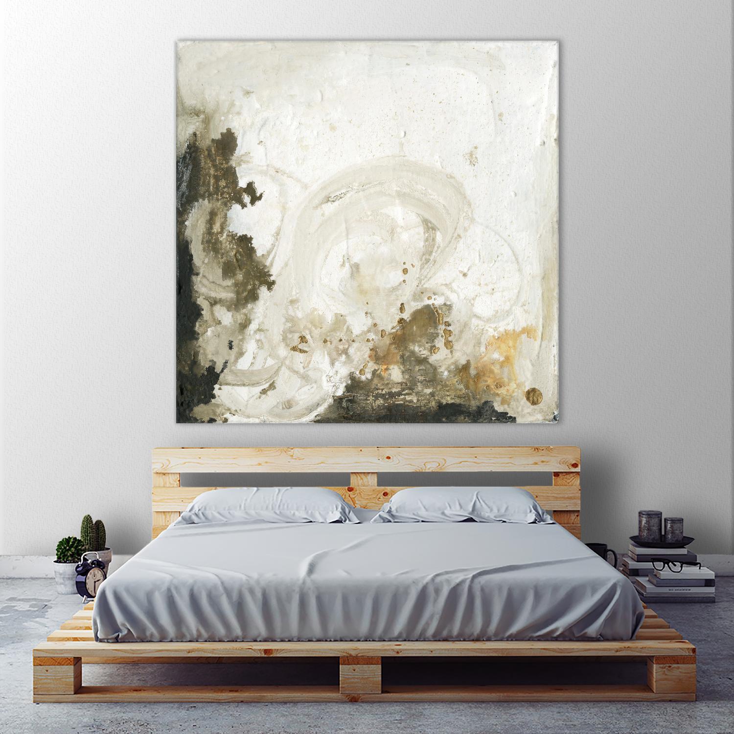 Friendship II by Joyce Combs on GIANT ART - beige abstract abstract