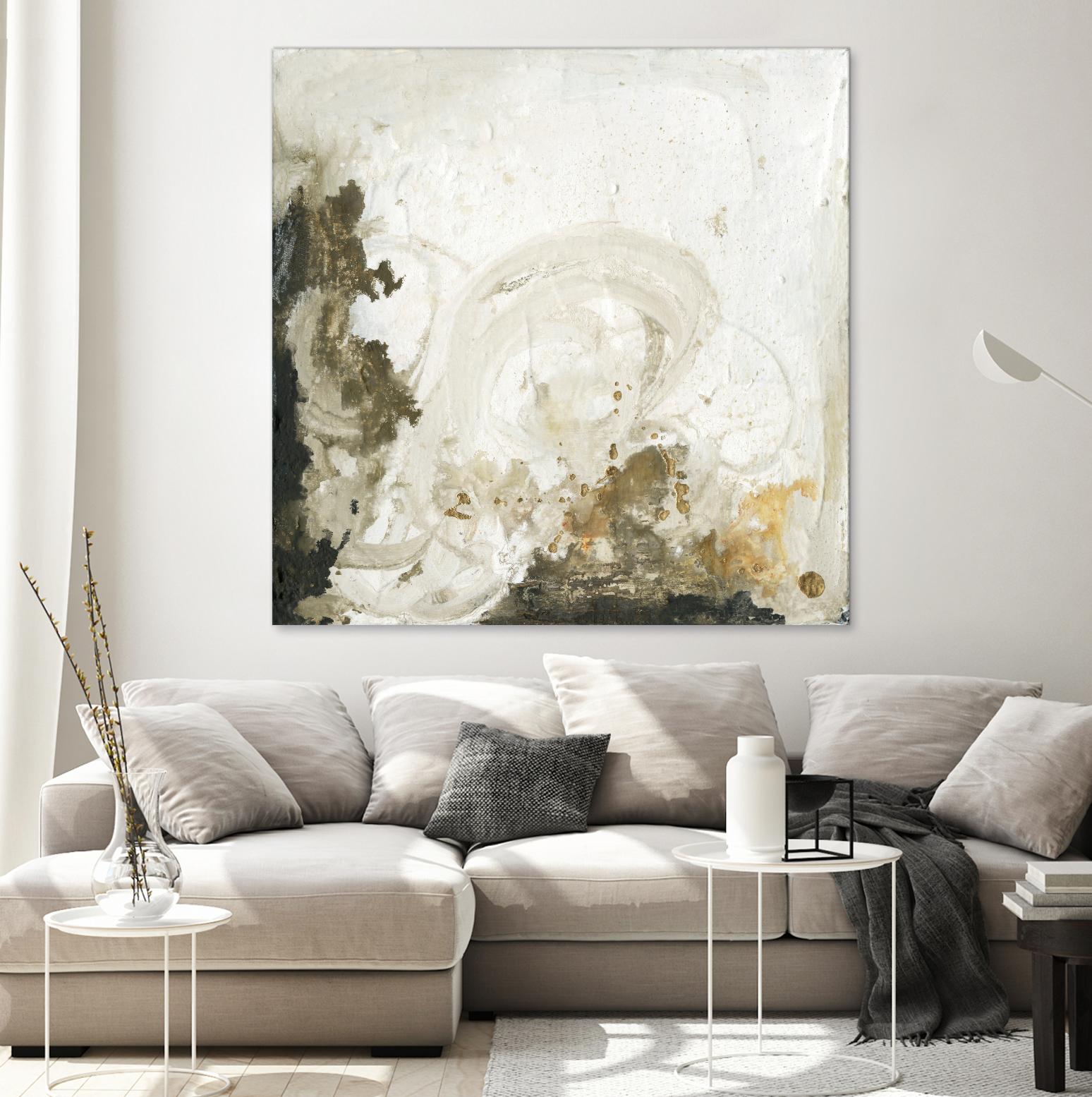 Friendship II by Joyce Combs on GIANT ART - beige abstract abstract