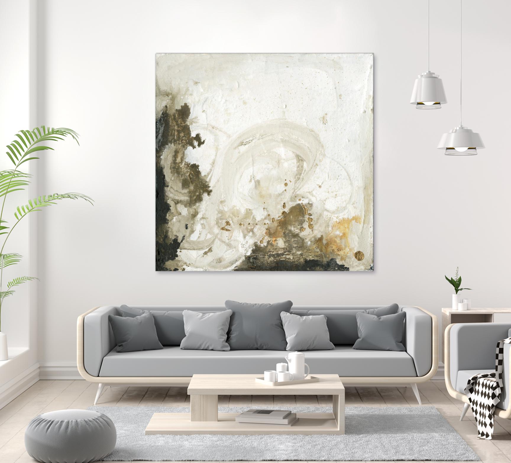 Friendship II by Joyce Combs on GIANT ART - beige abstract abstract