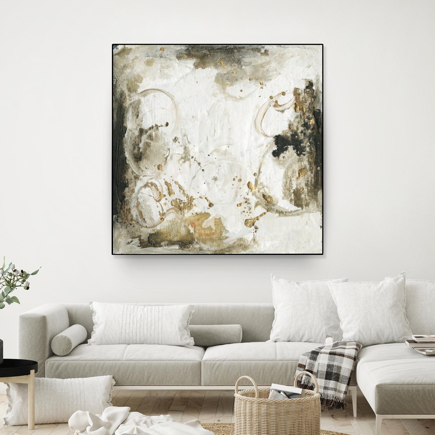 Friendship III by Joyce Combs on GIANT ART - gold abstract abstract