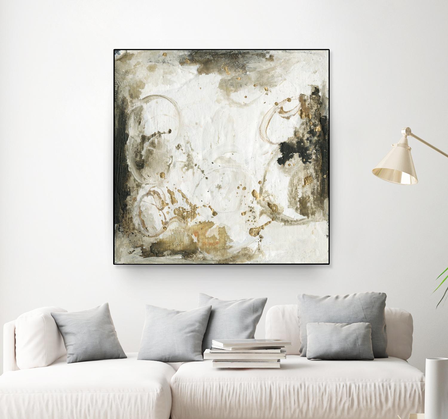 Friendship III by Joyce Combs on GIANT ART - gold abstract abstract
