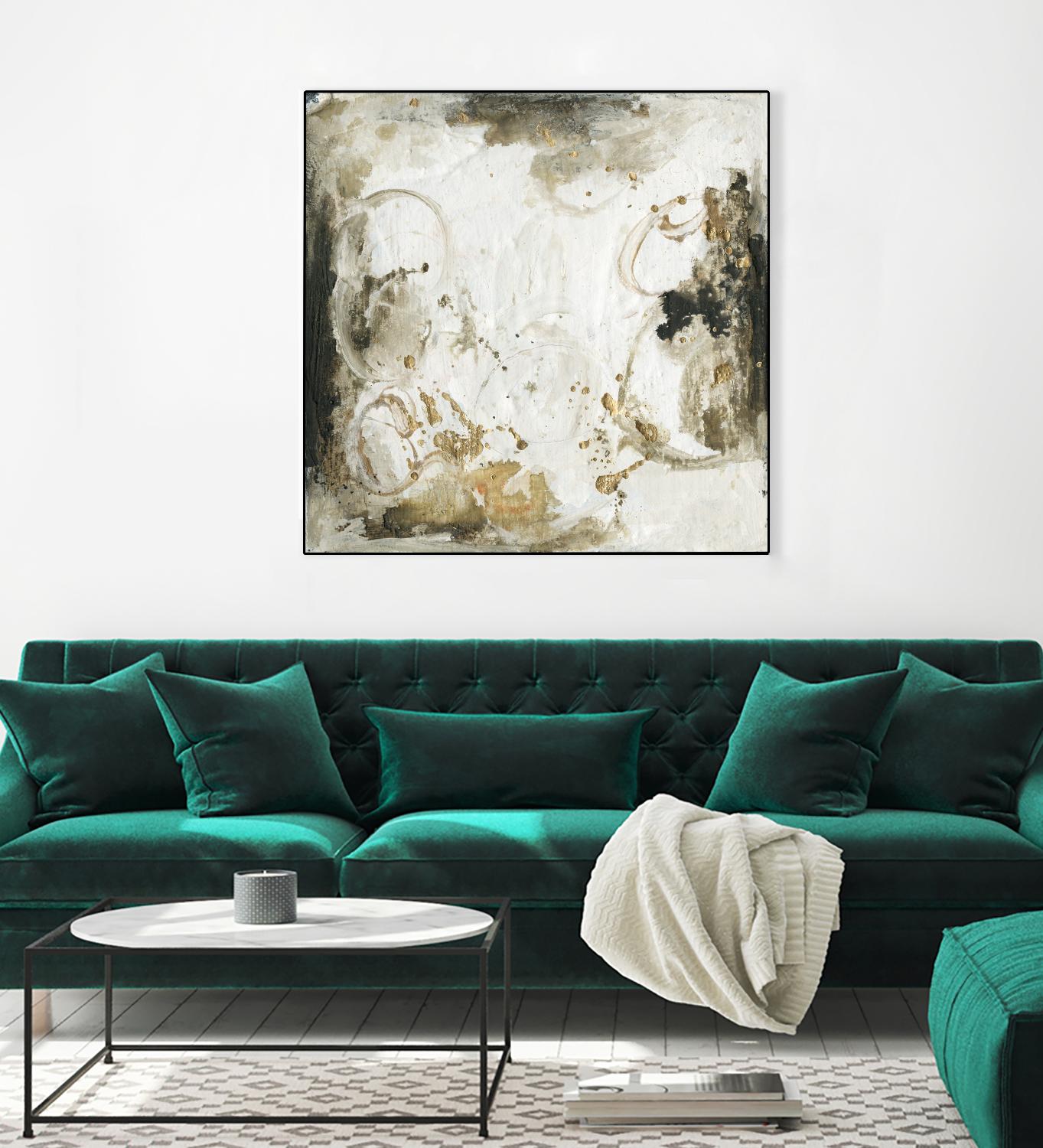 Friendship III by Joyce Combs on GIANT ART - gold abstract abstract