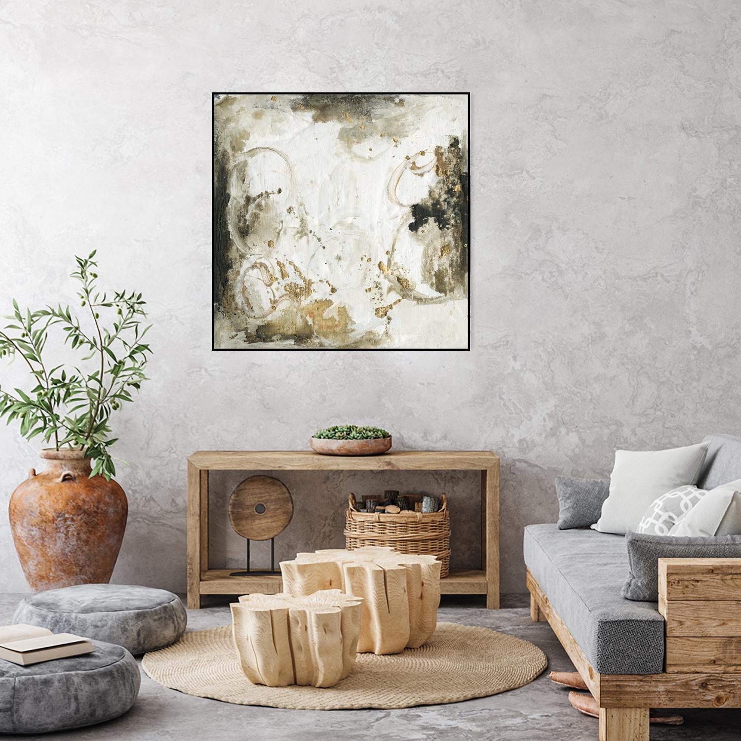 Friendship III by Joyce Combs on GIANT ART - gold abstract abstract