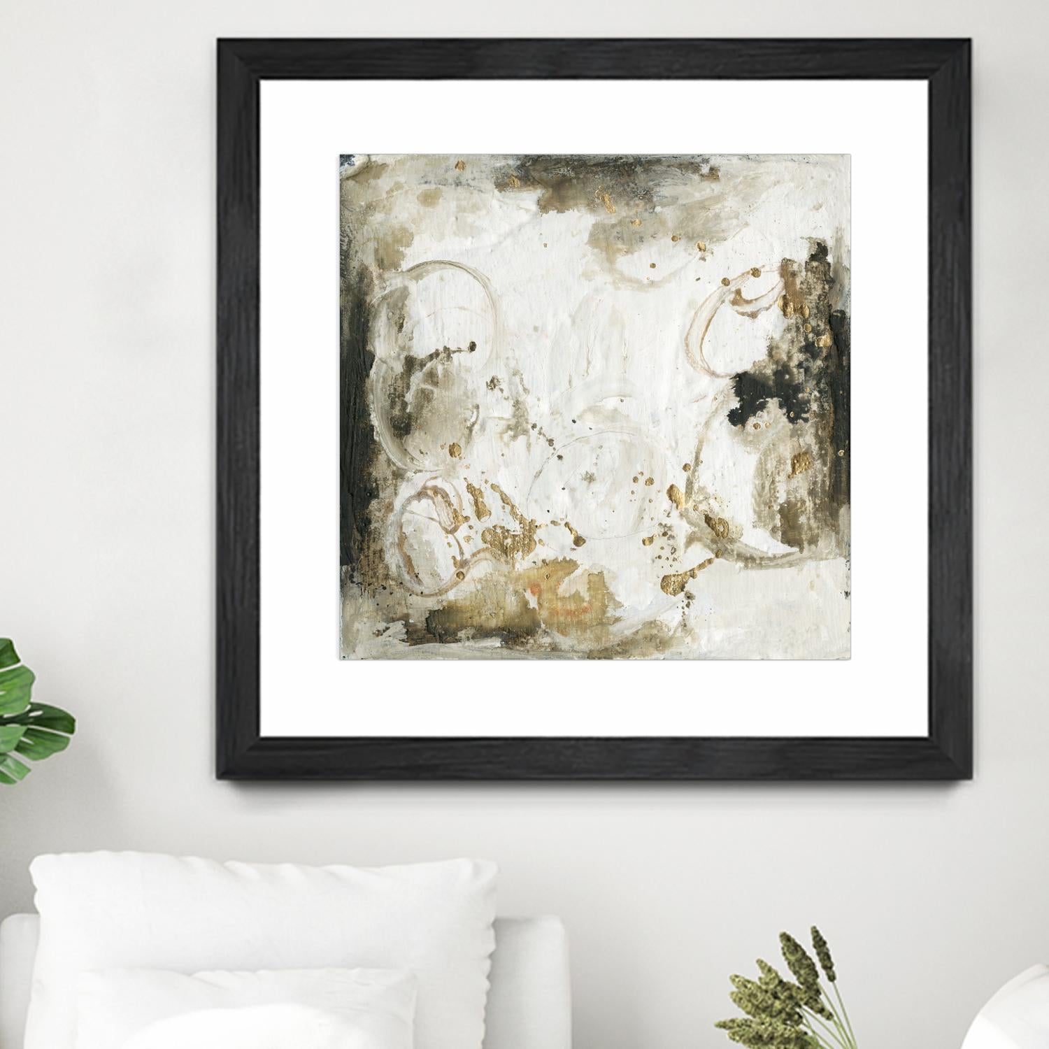 Friendship III by Joyce Combs on GIANT ART - gold abstract abstract