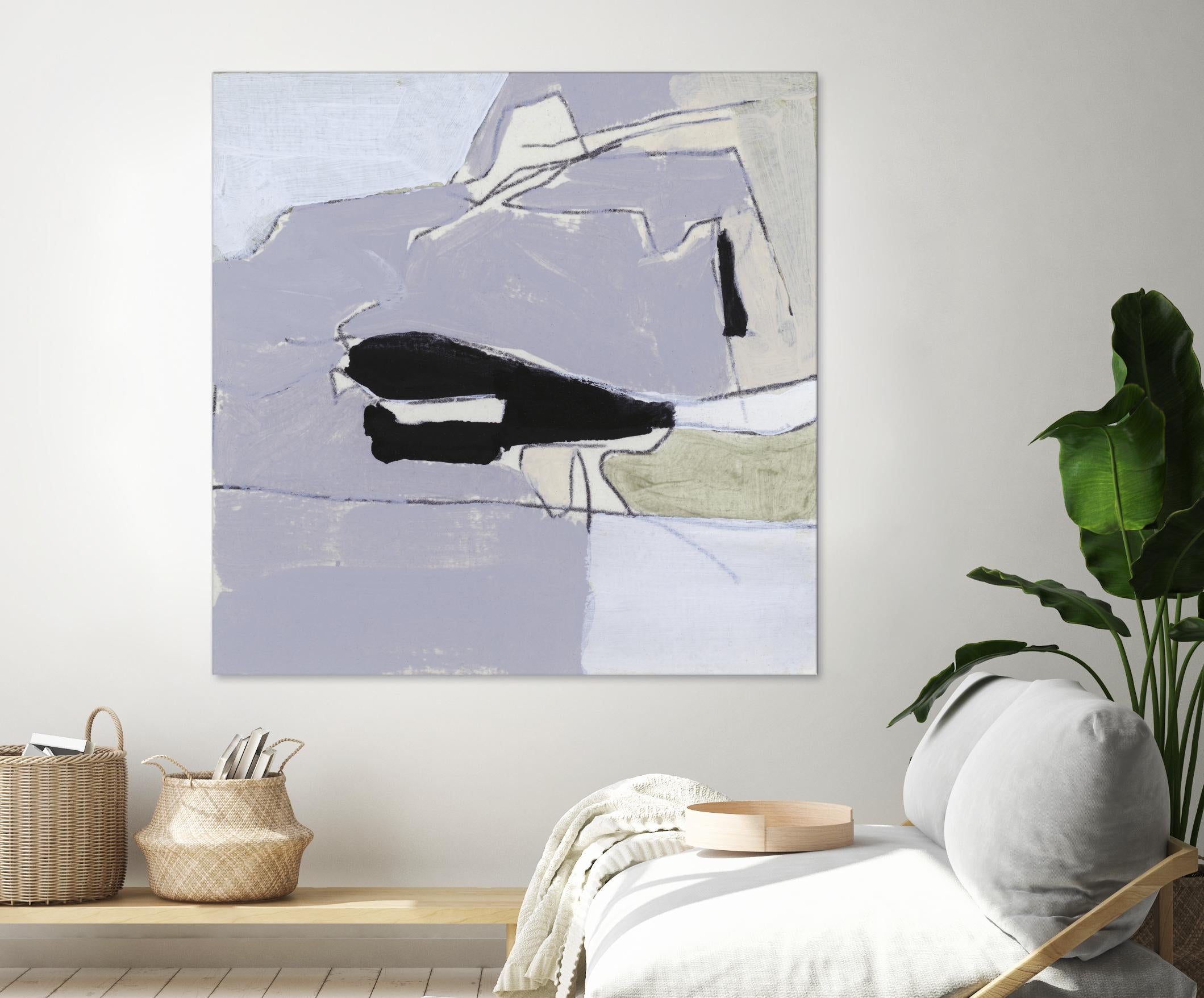 Grey Landscape I by Bellissimo Art on GIANT ART - beige abstract abstract