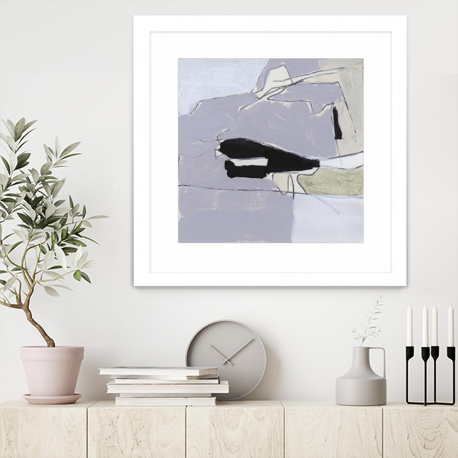 Grey Landscape I by Bellissimo Art on GIANT ART - beige abstract abstract