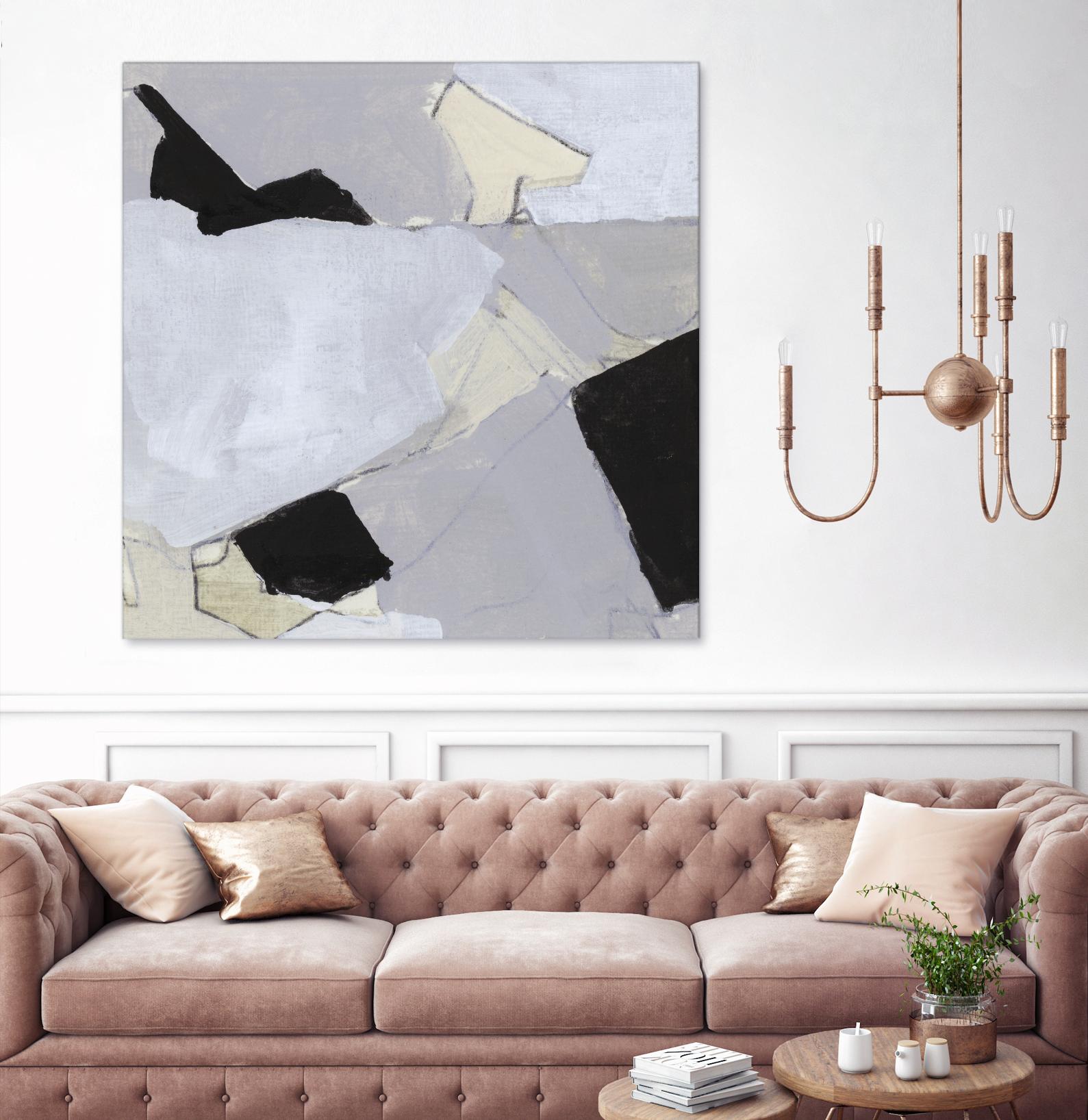 Grey Landscape V by Bellissimo Art on GIANT ART - white abstract abstract