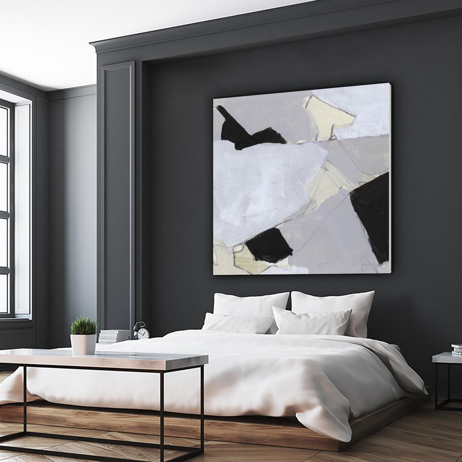 Grey Landscape V by Bellissimo Art on GIANT ART - white abstract abstract