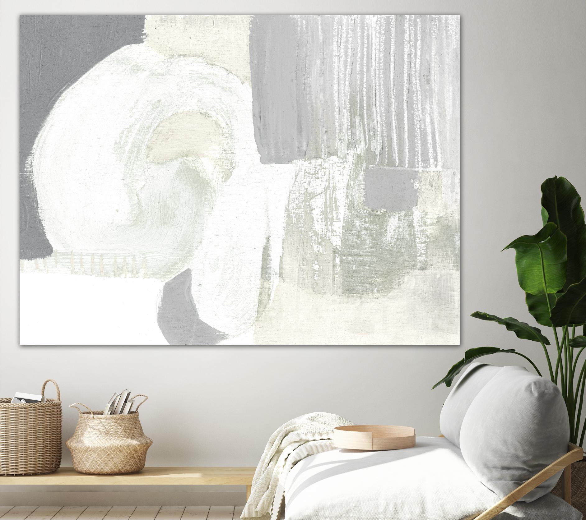 Neutral Curves I by Jennifer Goldberger on GIANT ART - grey abstract abstract