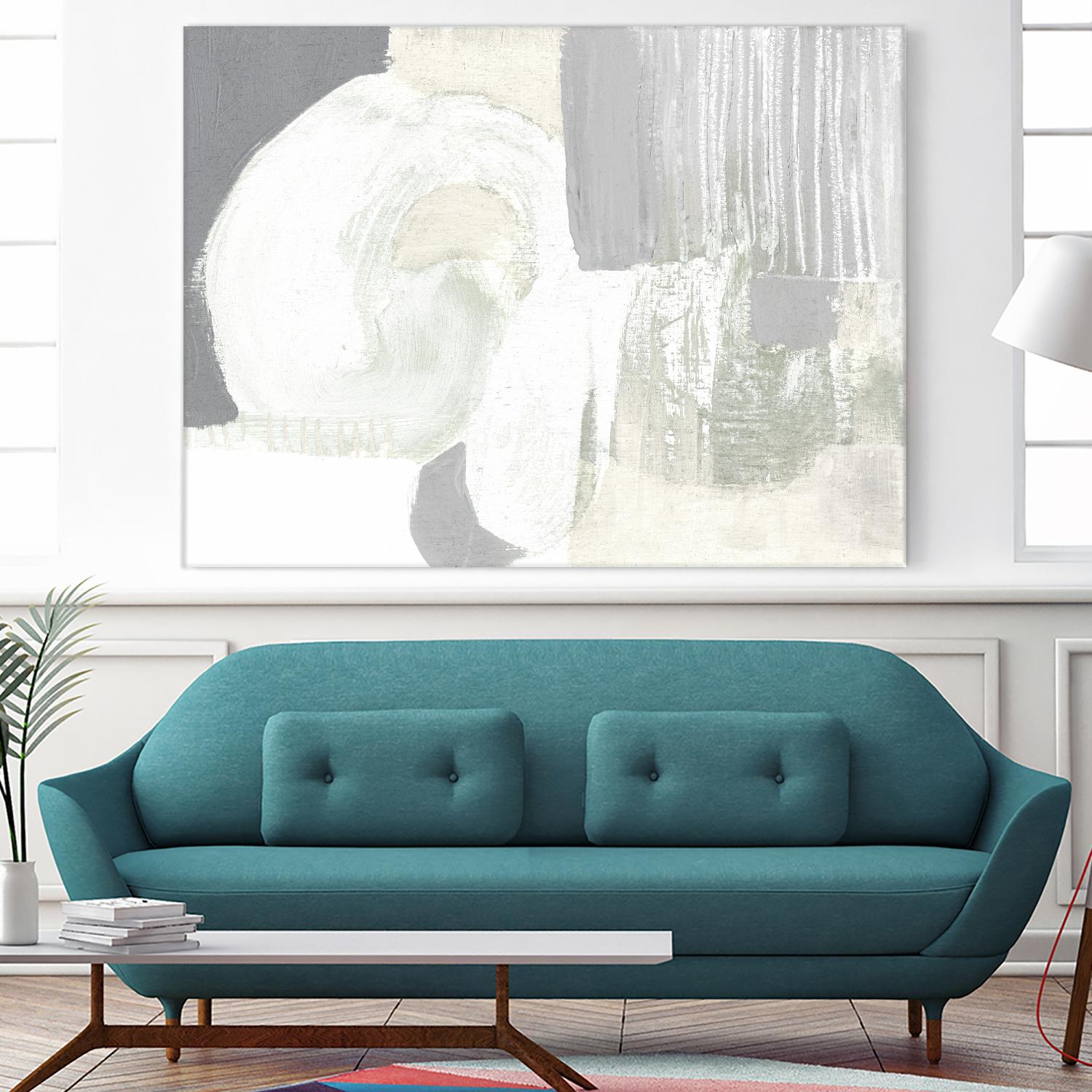 Neutral Curves I by Jennifer Goldberger on GIANT ART - grey abstract abstract