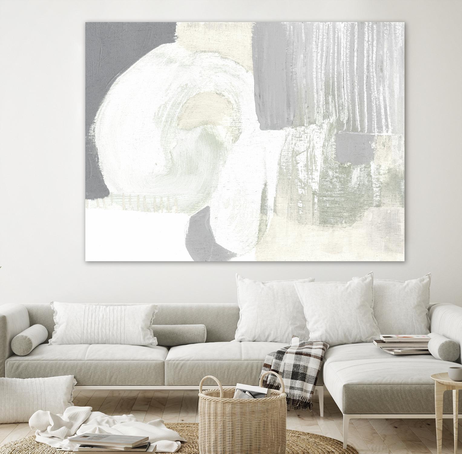 Neutral Curves I by Jennifer Goldberger on GIANT ART - grey abstract abstract