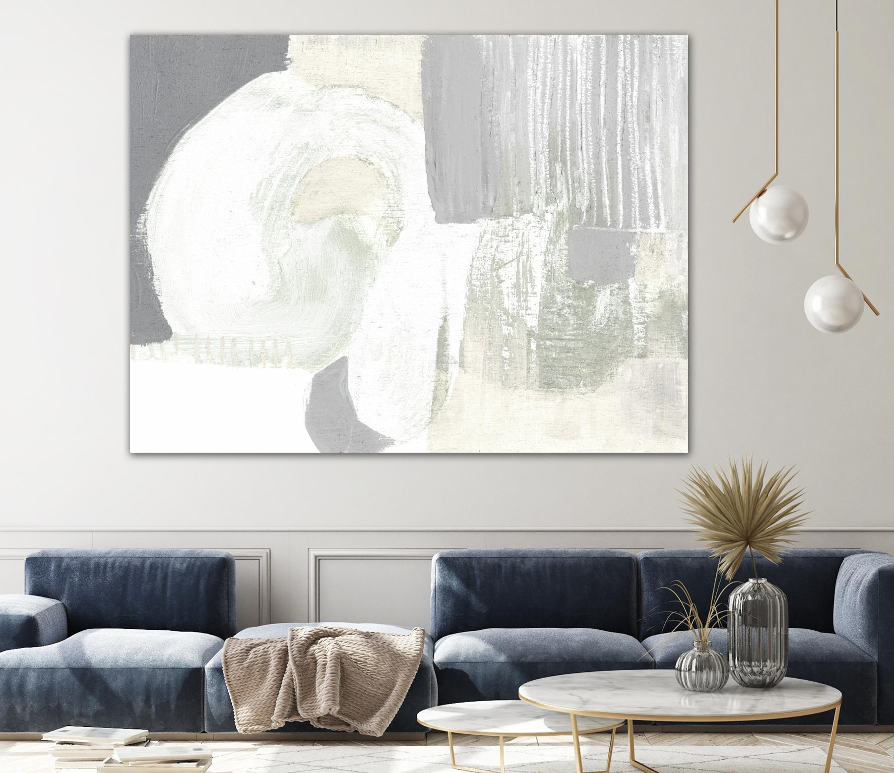 Neutral Curves I by Jennifer Goldberger on GIANT ART - grey abstract abstract