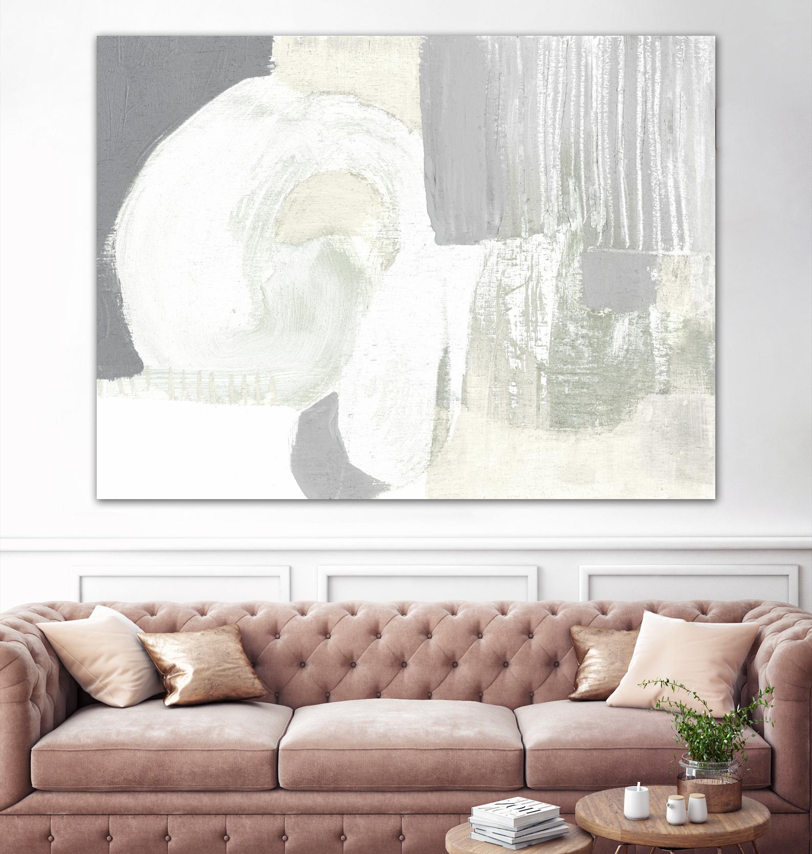 Neutral Curves I by Jennifer Goldberger on GIANT ART - grey abstract abstract