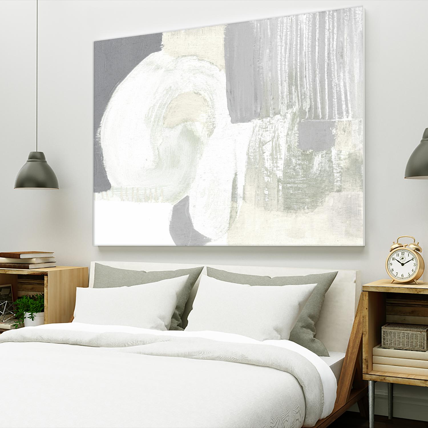 Neutral Curves I by Jennifer Goldberger on GIANT ART - grey abstract abstract