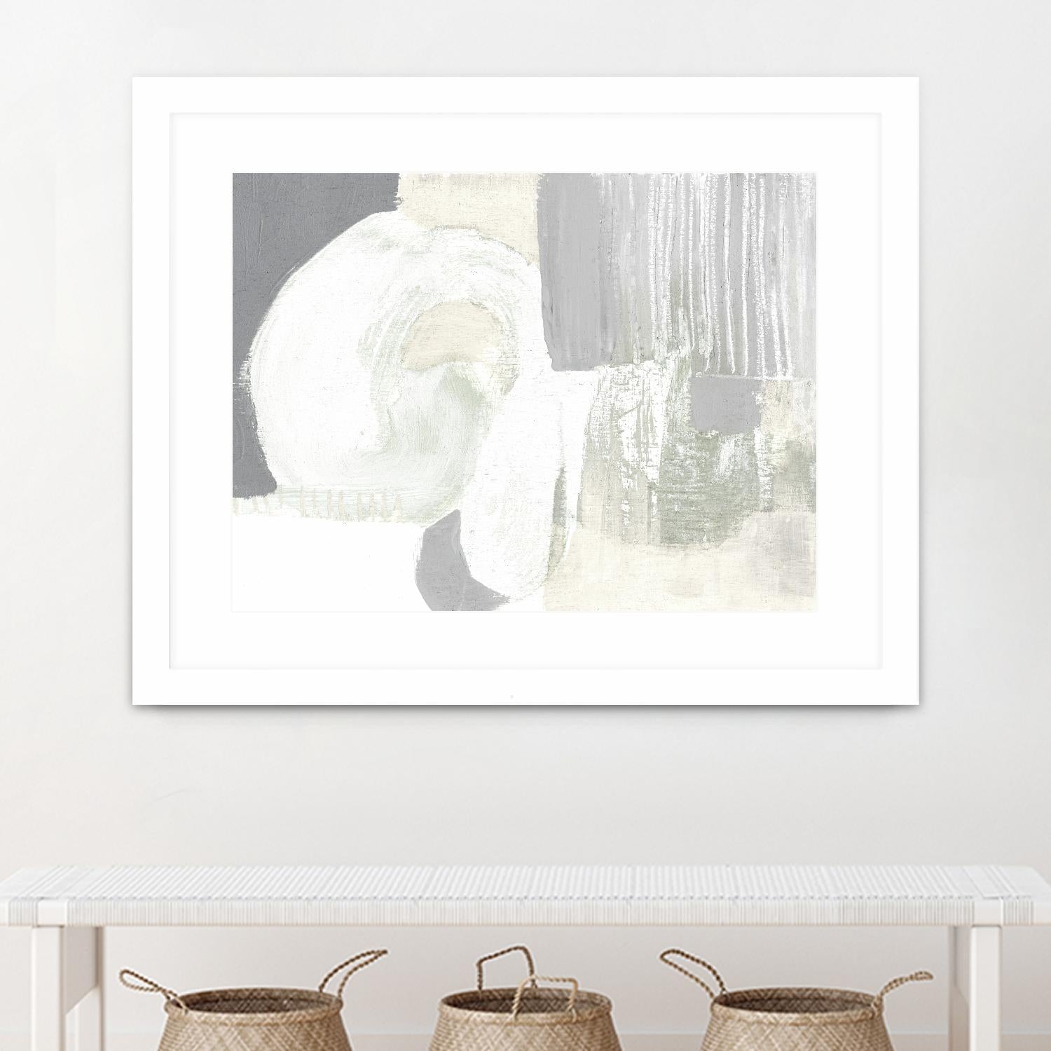Neutral Curves I by Jennifer Goldberger on GIANT ART - grey abstract abstract