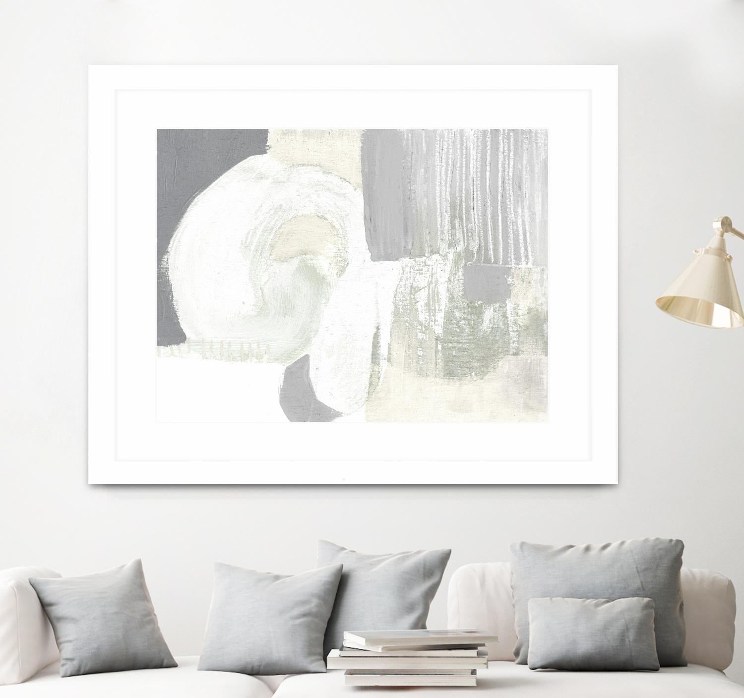 Neutral Curves I by Jennifer Goldberger on GIANT ART - grey abstract abstract