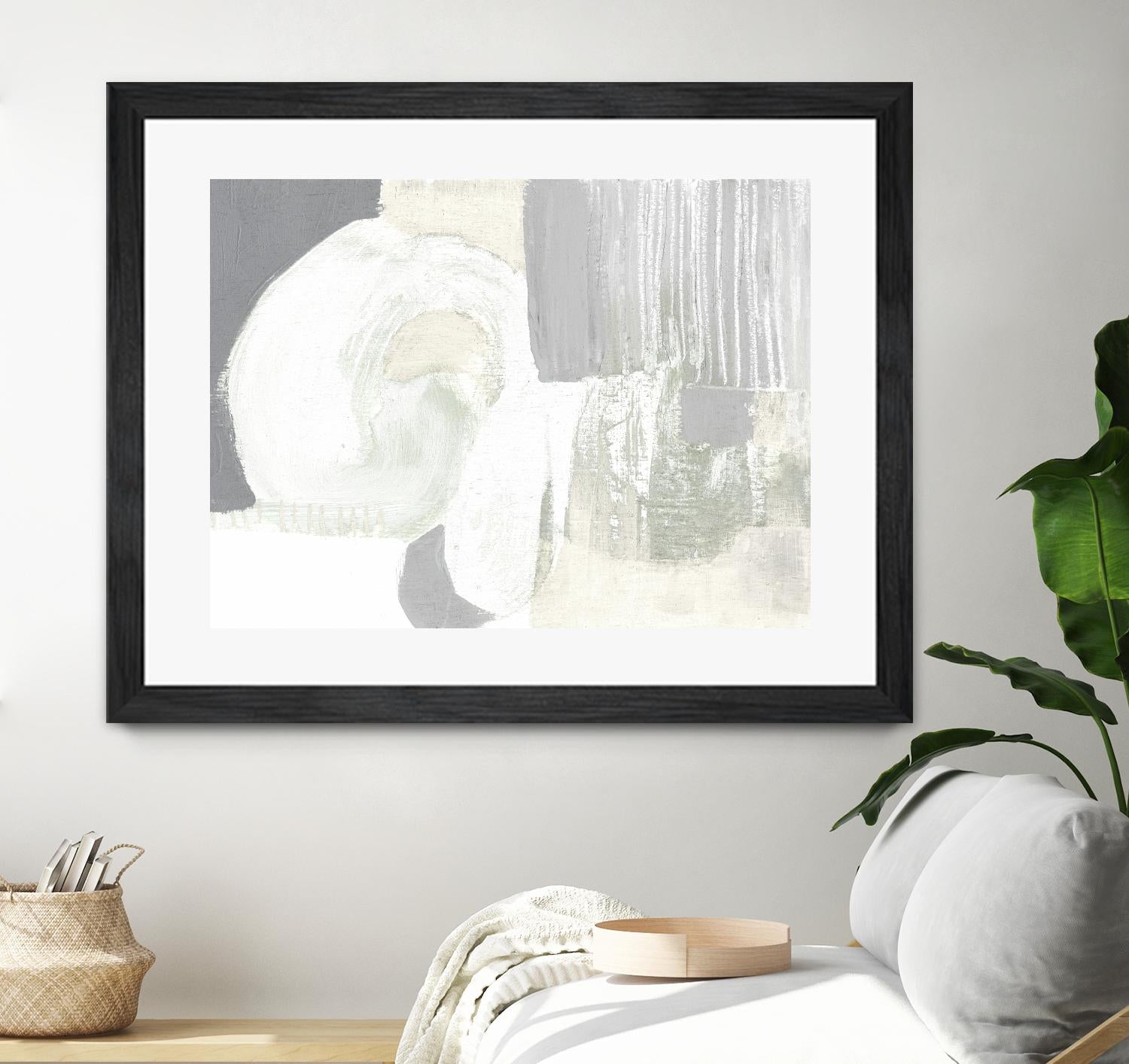 Neutral Curves I by Jennifer Goldberger on GIANT ART - grey abstract abstract