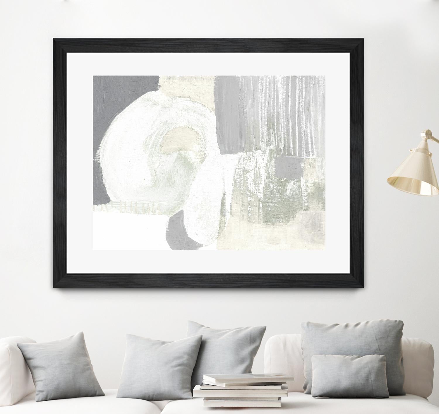 Neutral Curves I by Jennifer Goldberger on GIANT ART - grey abstract abstract