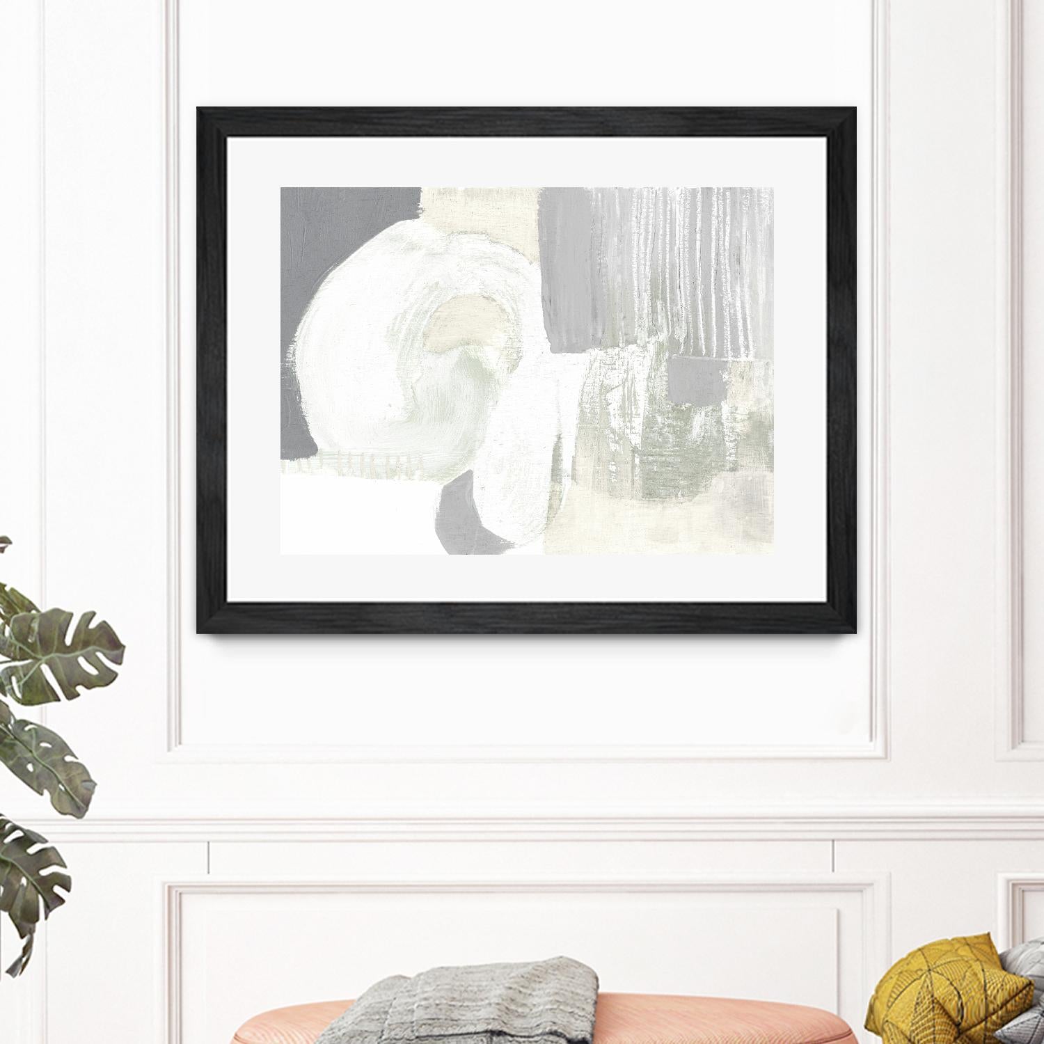 Neutral Curves I by Jennifer Goldberger on GIANT ART - grey abstract abstract