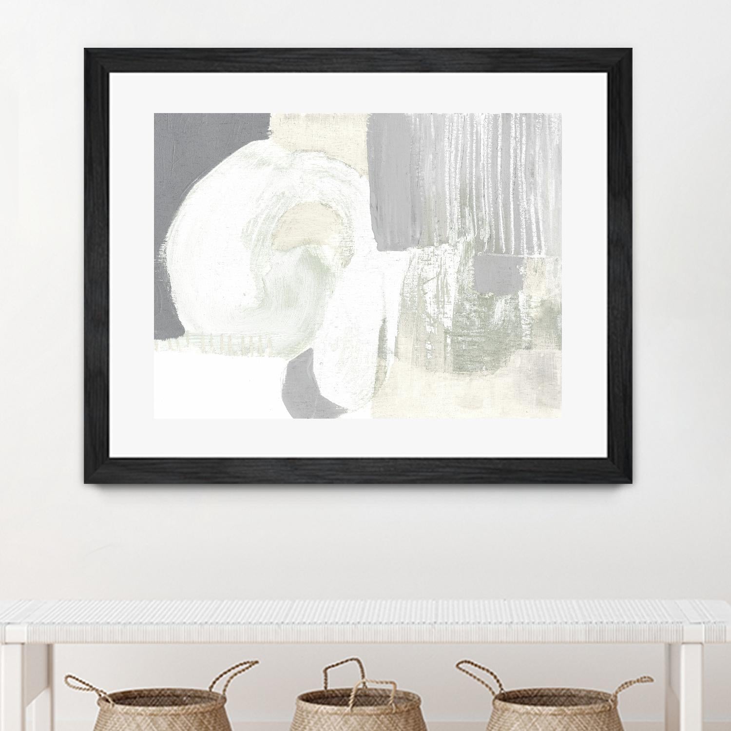 Neutral Curves I by Jennifer Goldberger on GIANT ART - grey abstract abstract