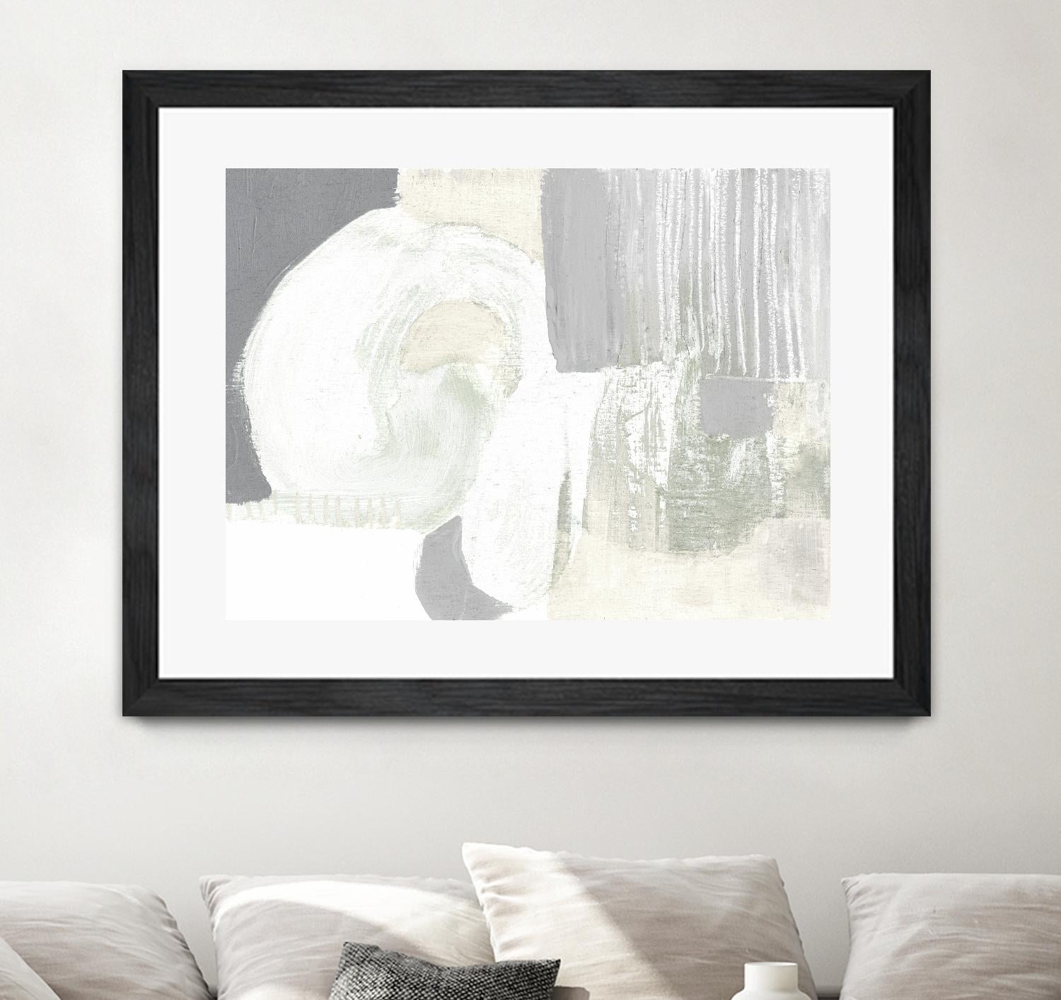 Neutral Curves I by Jennifer Goldberger on GIANT ART - grey abstract abstract