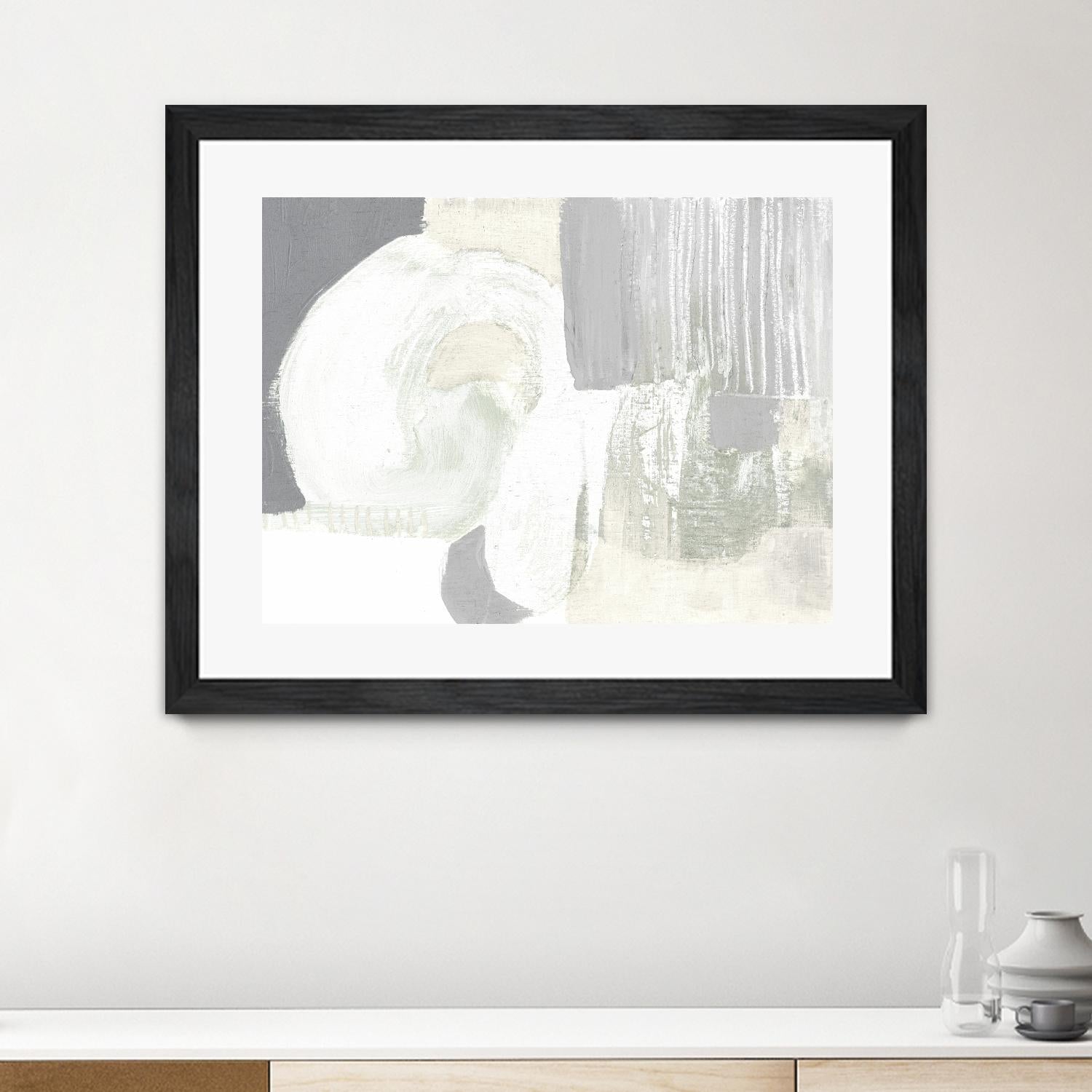 Neutral Curves I by Jennifer Goldberger on GIANT ART - grey abstract abstract