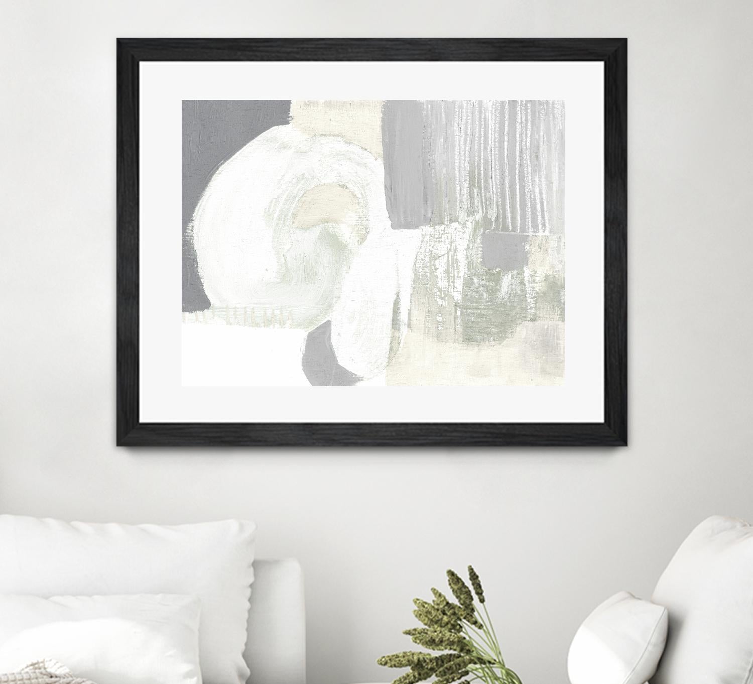 Neutral Curves I by Jennifer Goldberger on GIANT ART - grey abstract abstract