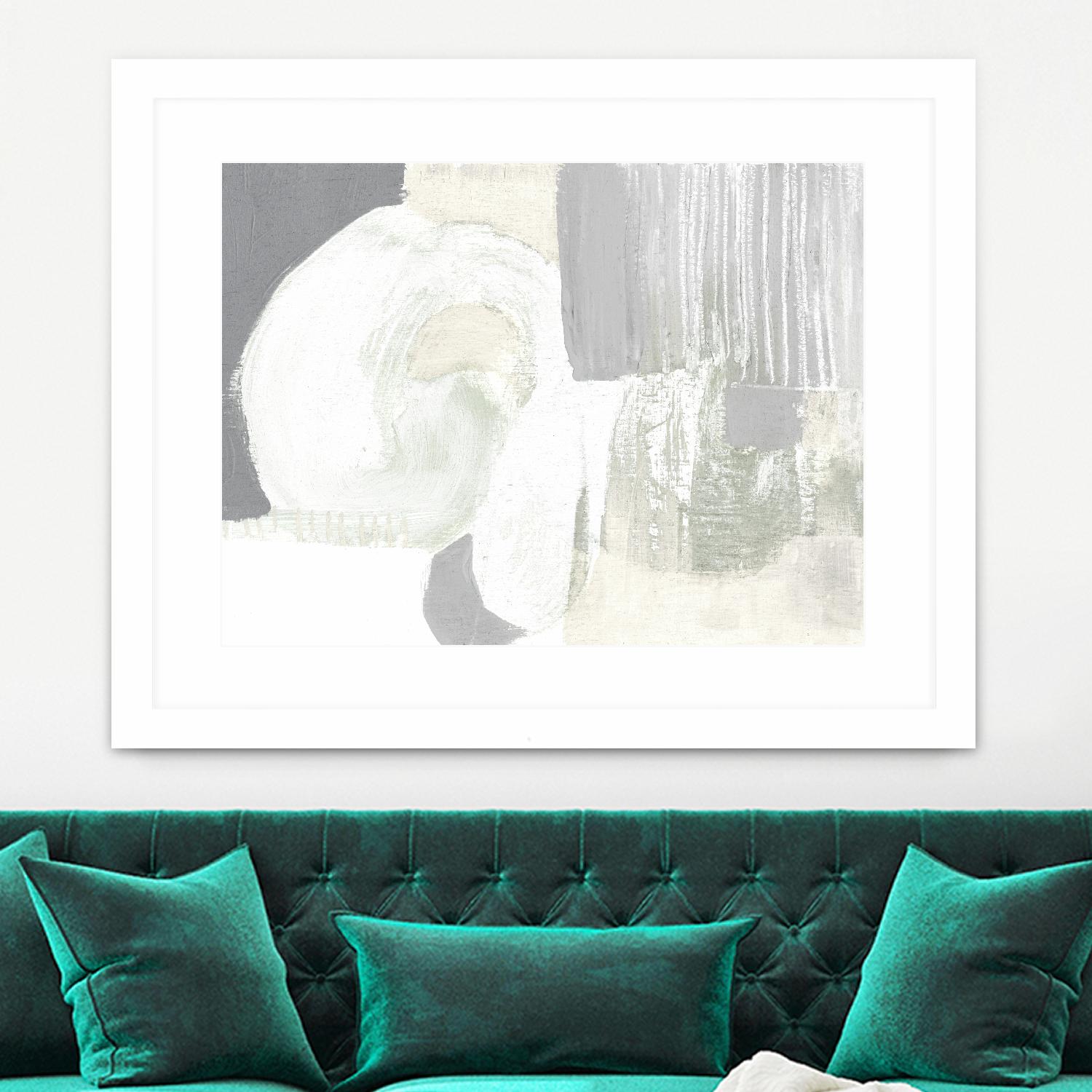 Neutral Curves I by Jennifer Goldberger on GIANT ART - grey abstract abstract